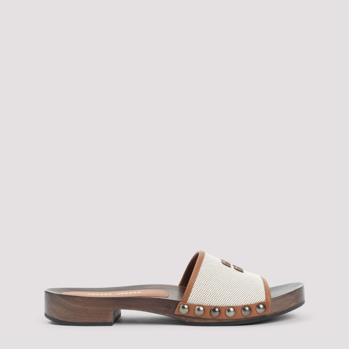 Miu Miu Low Heel Open-Toe Sandals