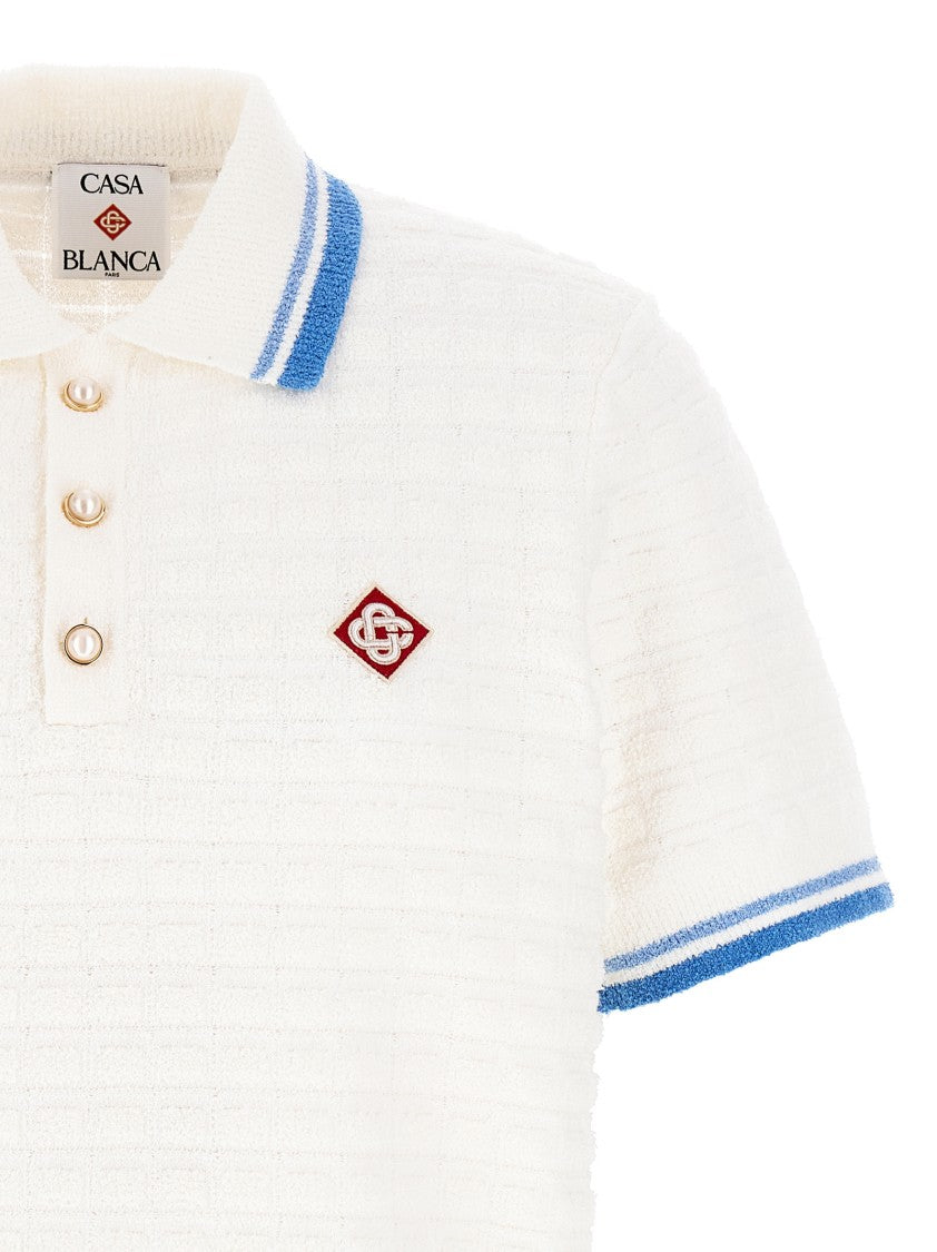 Casablanca 'Boucle' Polo Shirt