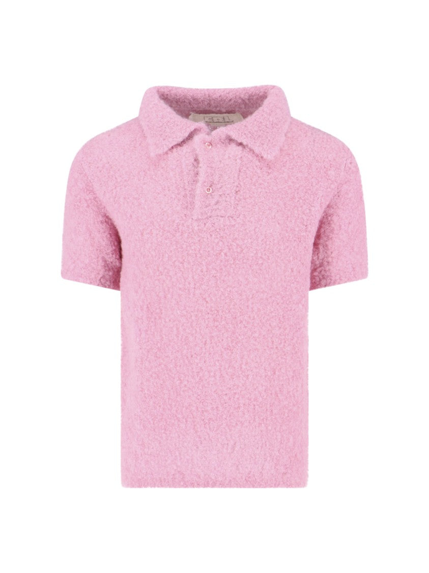Erl Teddy Polo Shirt – Pink