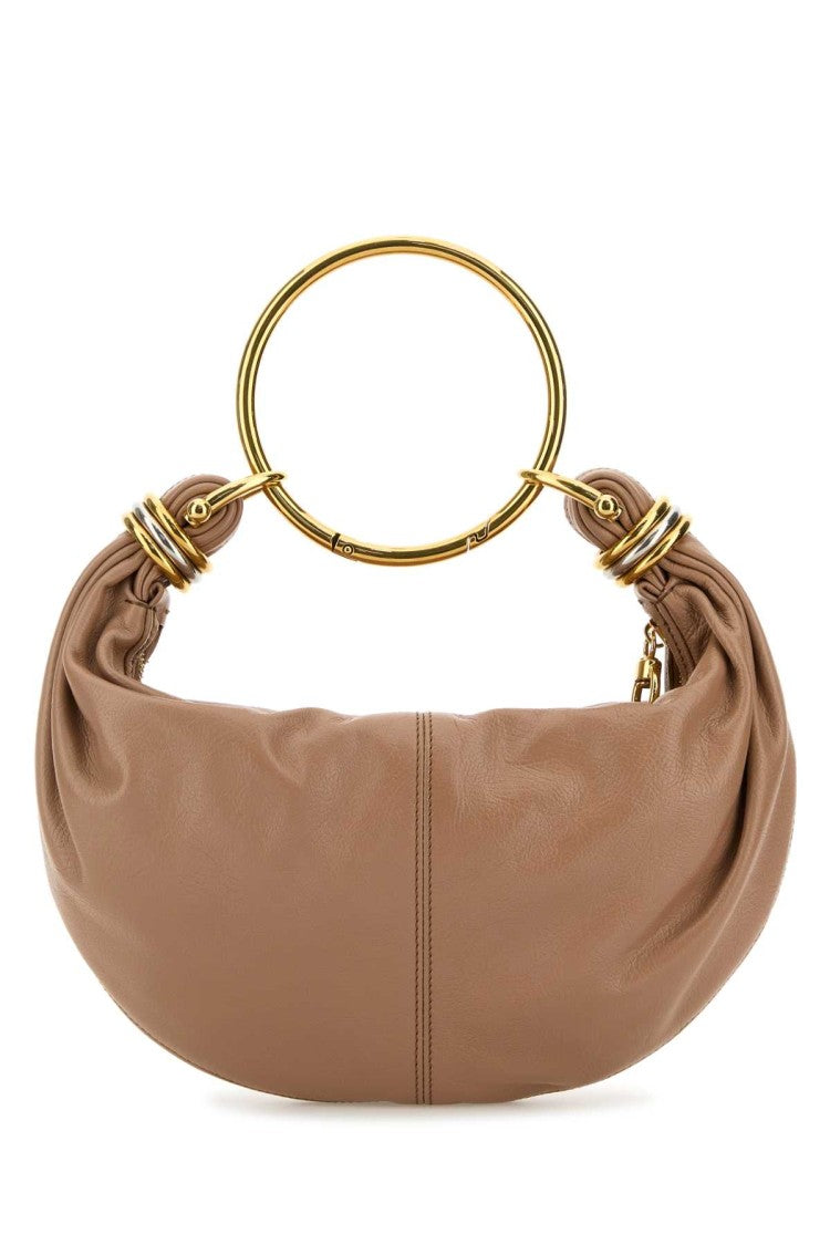 Chloé Antiqued Pink Leather Bracelet Handbag