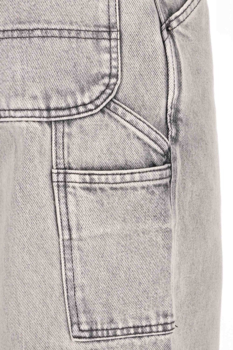 Haikure Pearl Grey Pure Cotton Jeans Model Artie