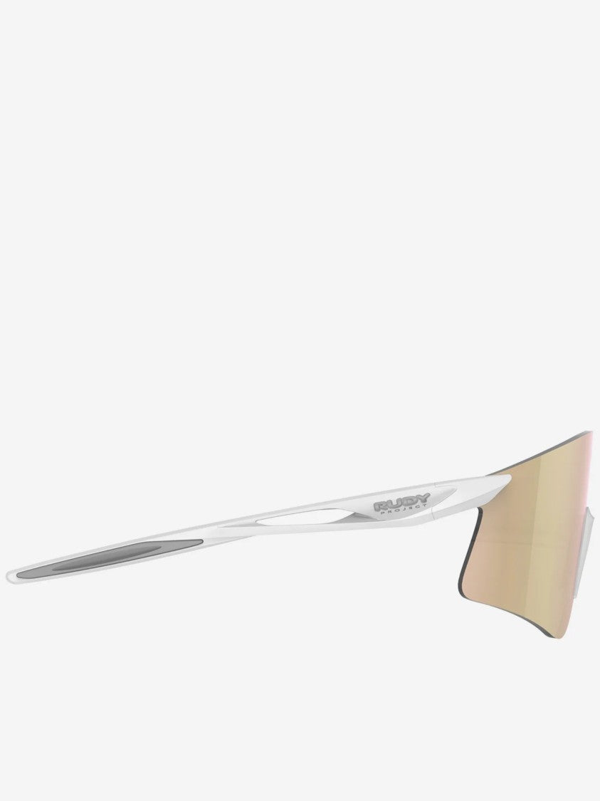 Rudy Project Wraparound Sunglasses With Reflective Lens And Minimalist Frame