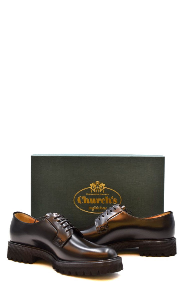 Church's Black Leather Lug-Sole Derby