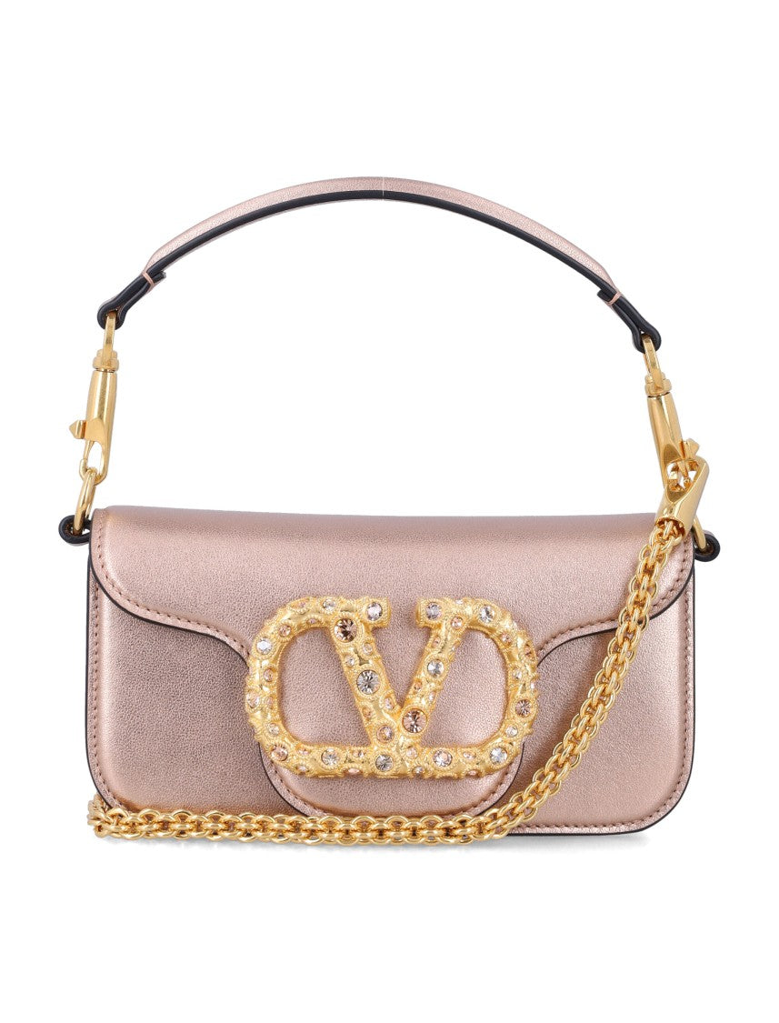 Valentino Garavani Loco Crystal V Handbag