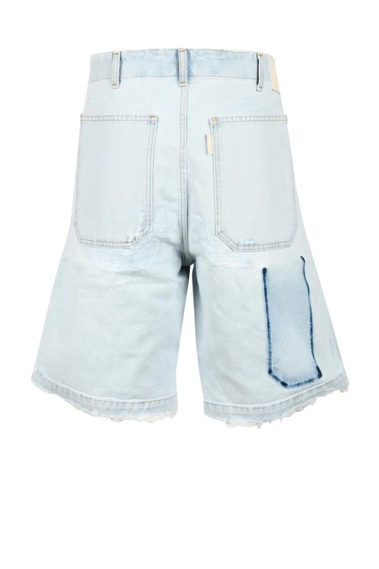 Haikure Cotton Bermuda Shorts - Light Blue