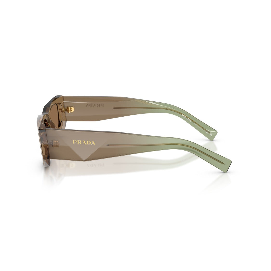 Prada 0Pr B19s Translucent Brown Acetate Sunglasses