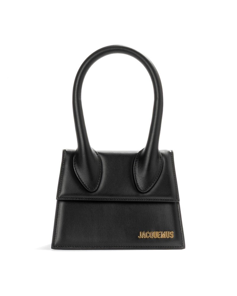 Jacquemus Trapezoidal Shoulder Bag With Gold Accents