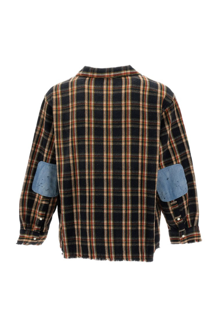 Found Multicolour Plaid Cotton Flannel Shirt
