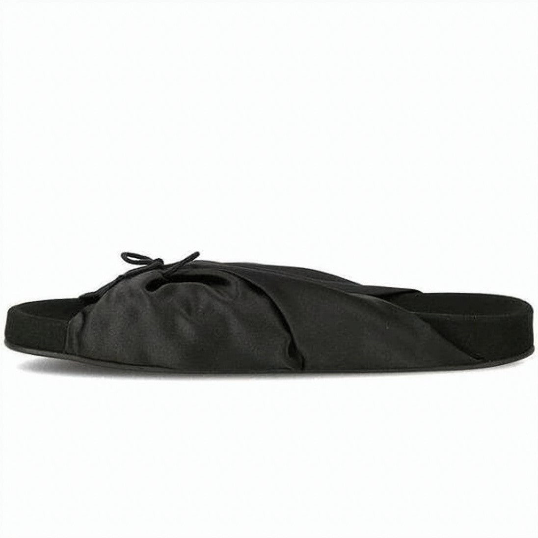 Repetto Satin Mule Slipper With Gathered Upper