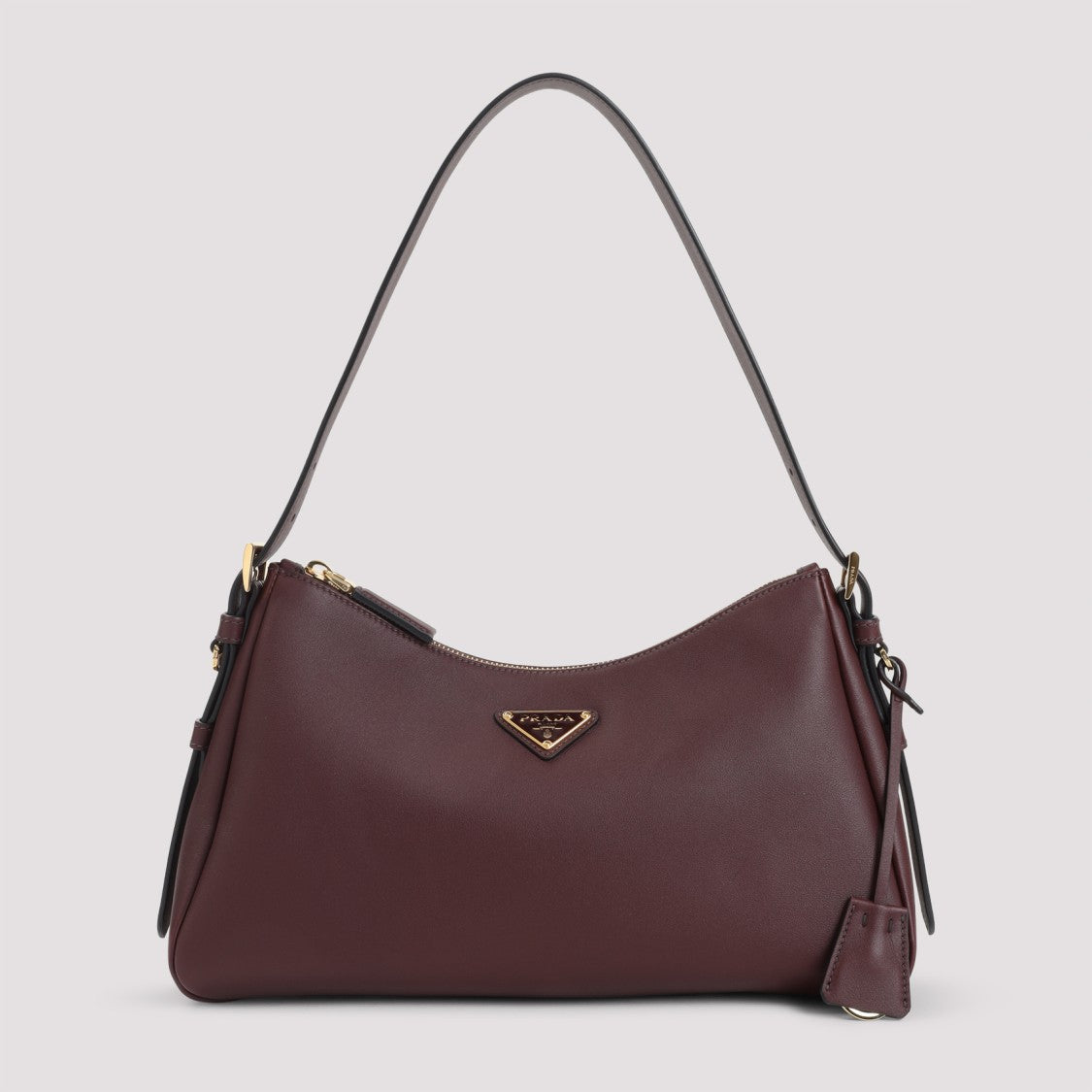 Prada Bordeaux Calf Leather Sacca Handbag