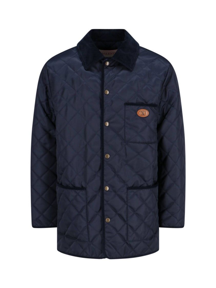 Valentino Vlogo' Quilted Jacket – Navy