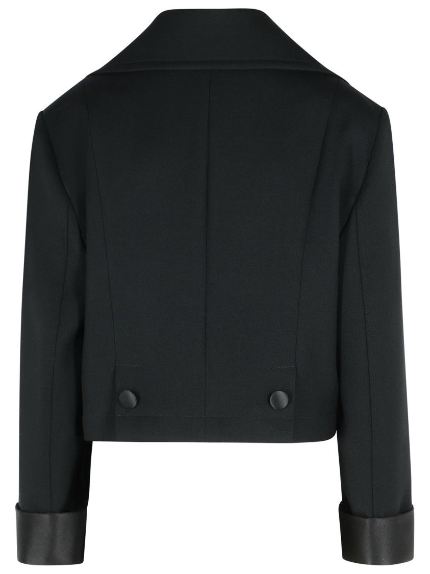 Dolce & Gabbana Black Virgin Wool Blend Jacket
