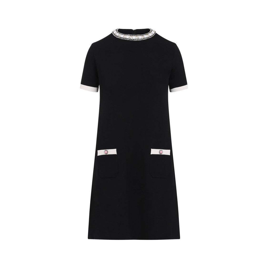 Valentino Black Short Sleeves Dress