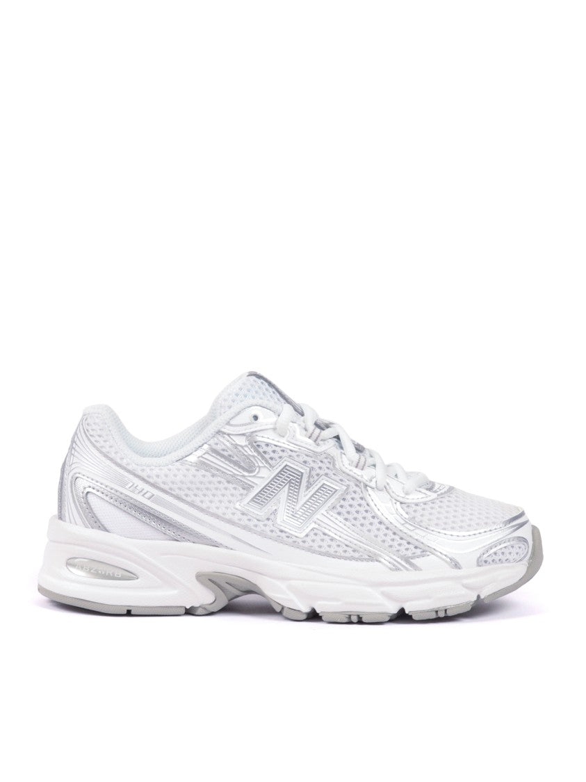 New Balance White Silver V2 Retro Sneakers