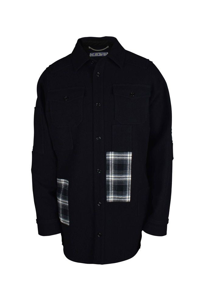 Off-White Contemporary Wool Blend Coat