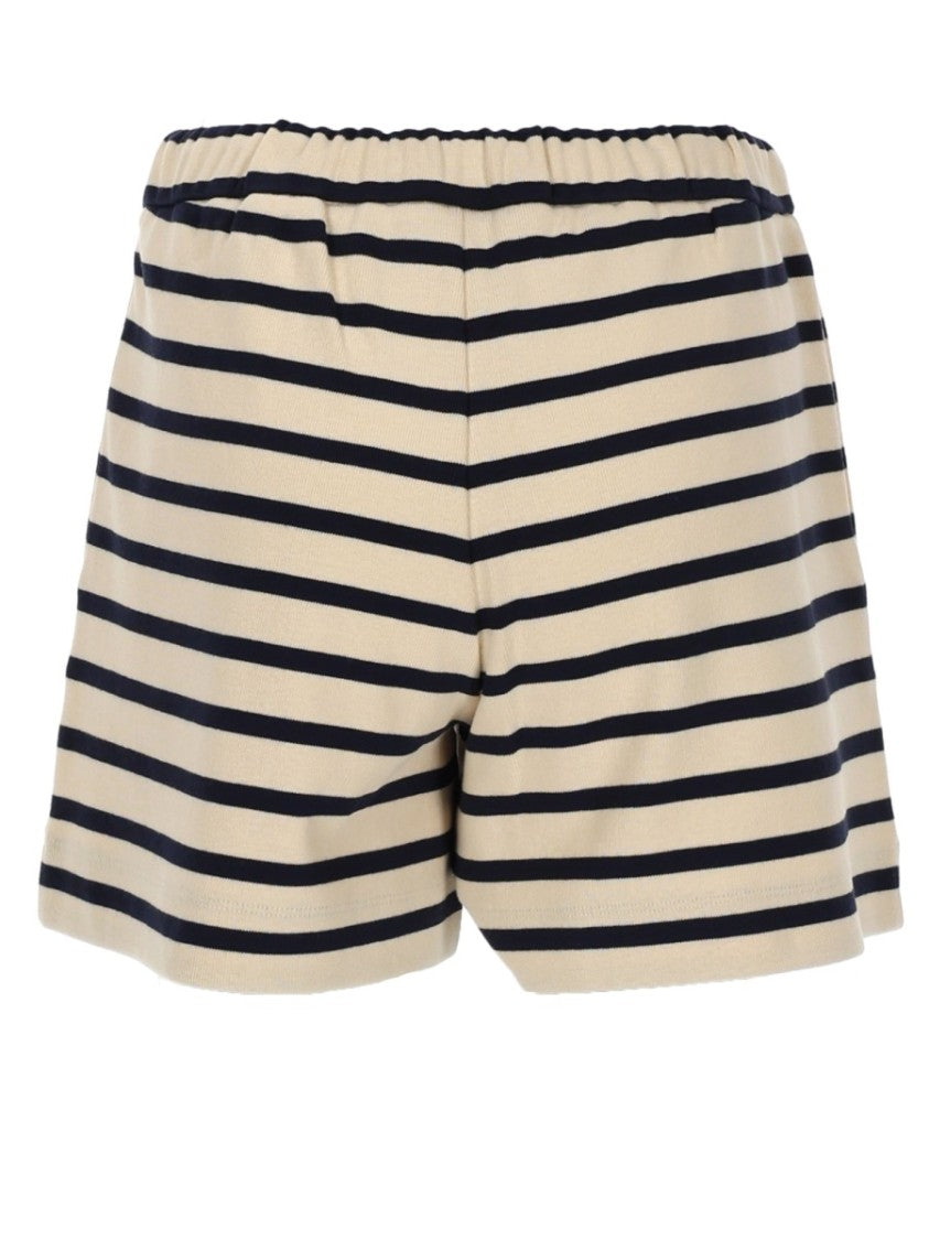 Moncler Horizontal Stripe Cotton Shorts