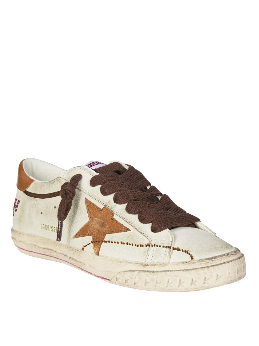 Golden Goose White Nubuck Leather Star Sneakers