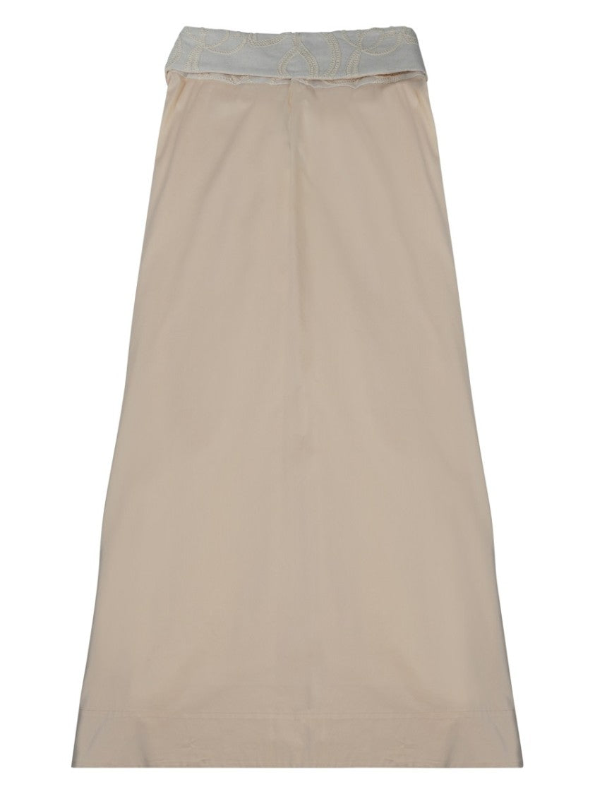 Oscar The Collection Midi-Length Skirt With Contrasting Sash Detail