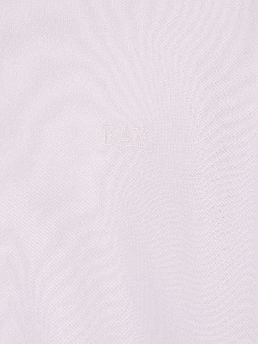Fay Piquet Tinto Frosted Logo T-Shirt