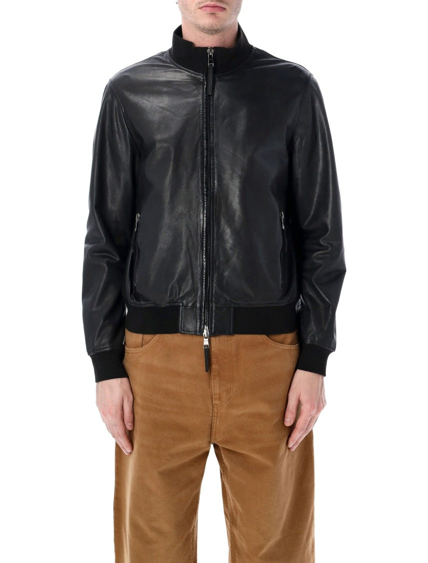 Sword Sword 6.6.44 Leather Bomber Jacket