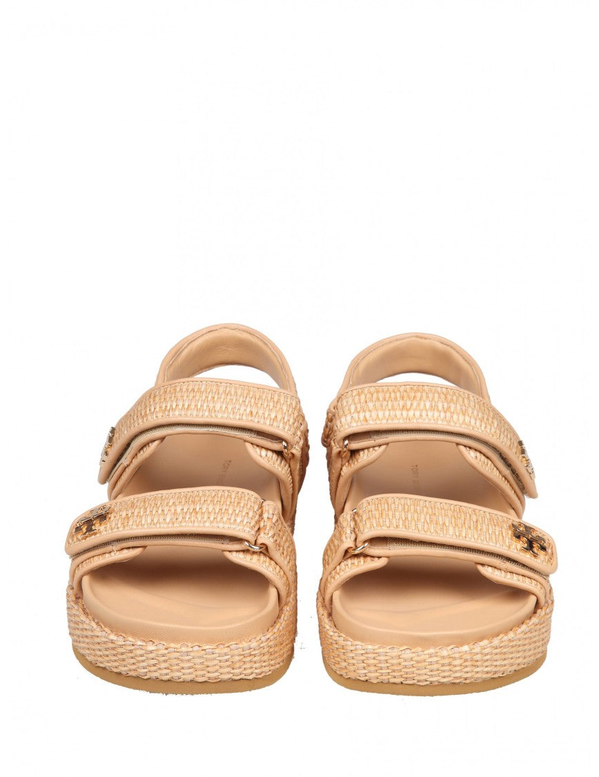Tory Burch Kira Sport Sandal In Natural Raffia