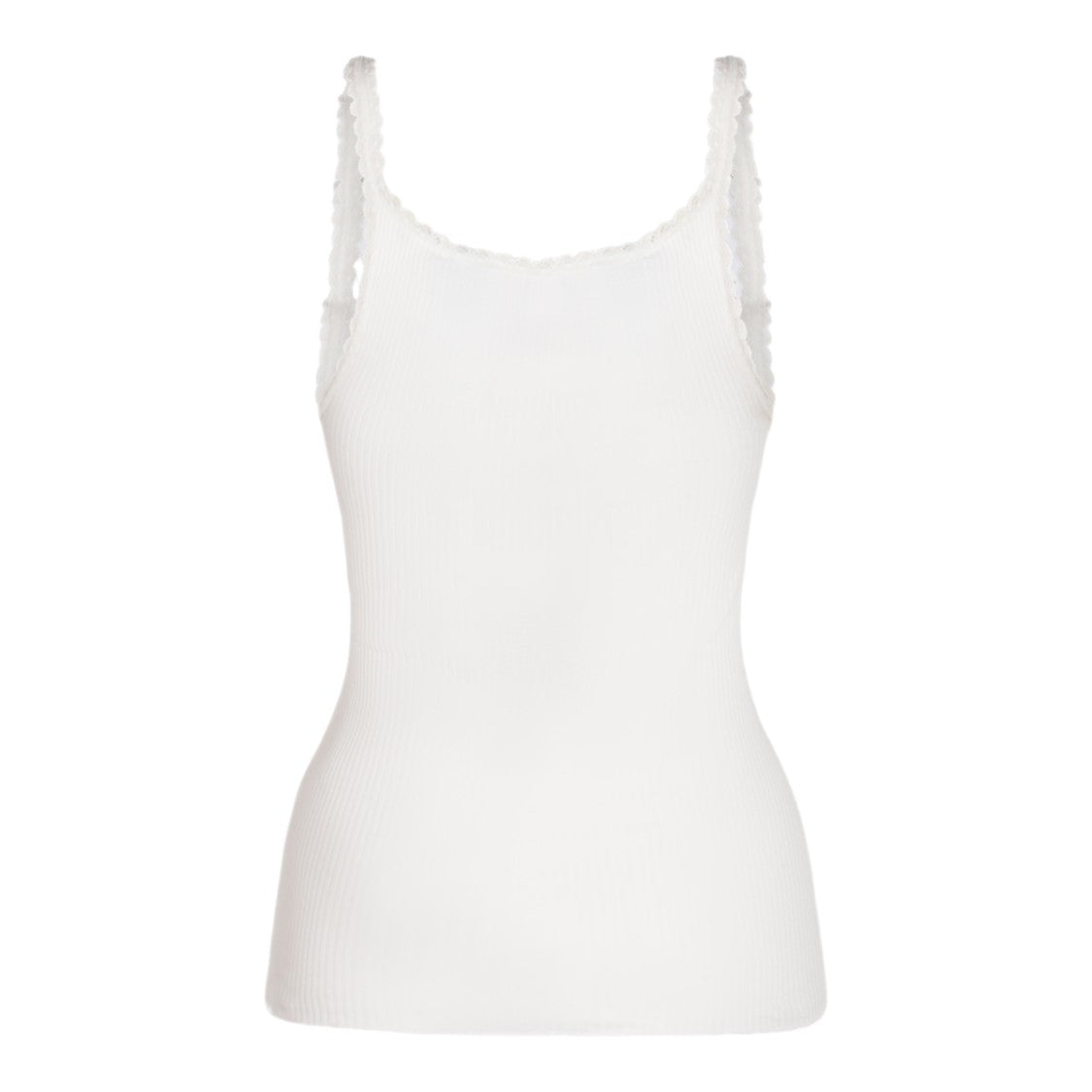 Chloé Fitted Ribbed Tank Top With Square Neckline