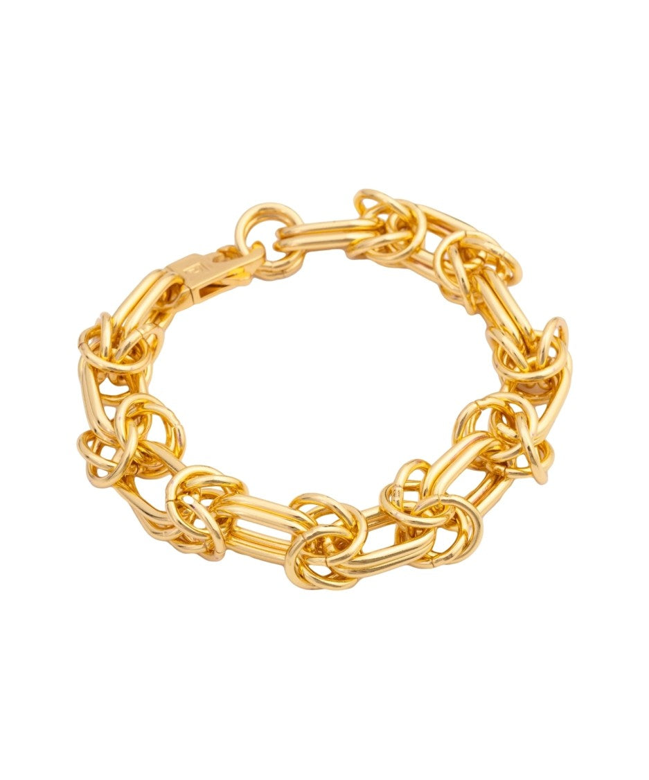 Federica Tosi Intertwined Bronze Chain Bracelet