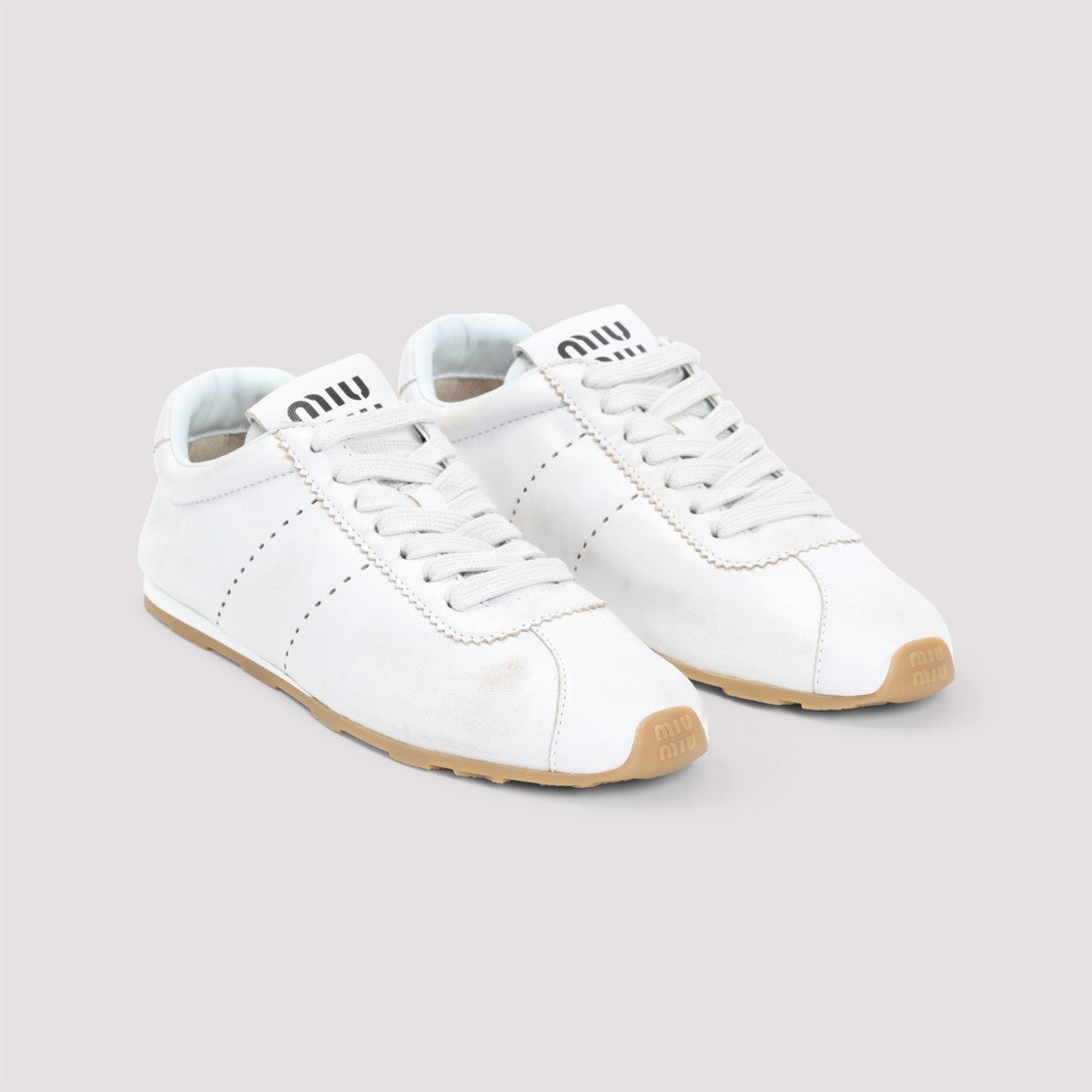 Miu Miu Leather Sneakers