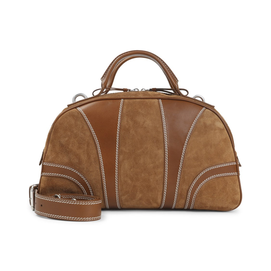 Dries Van Noten Structured Medium Shoulder Bag With Contrast Stitching