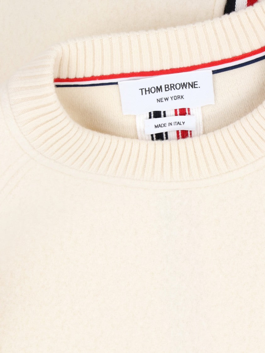 Thom Browne "Girocollo" Sweater – Off White