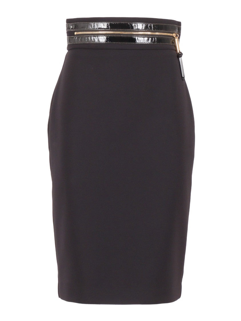 Elisabetta Franchi Pencil Skirt With High Waist
