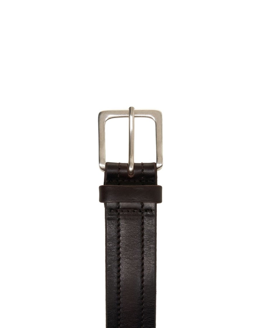 Orciani Smooth Leather 'Bus' Belt