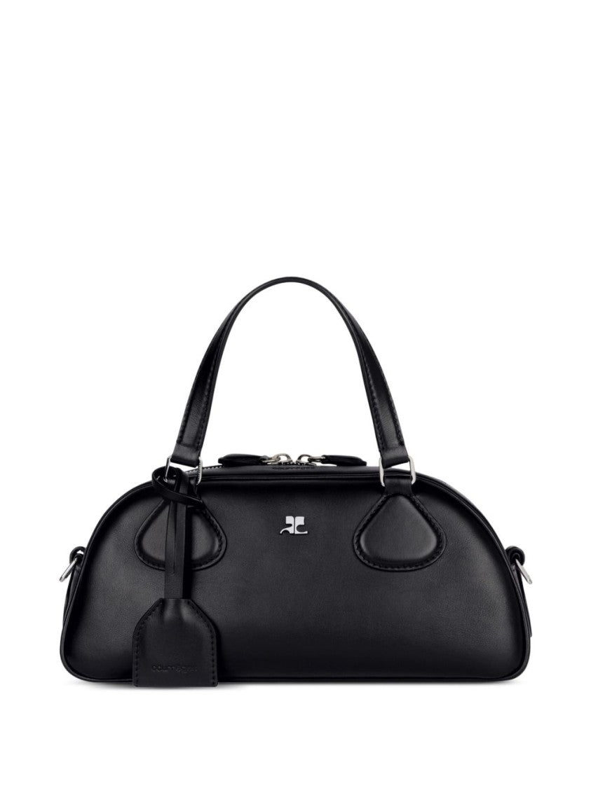 Courrèges Structured Black Shoulder Bag