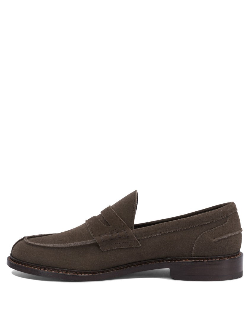 Tricker's Brown Leather Loafers