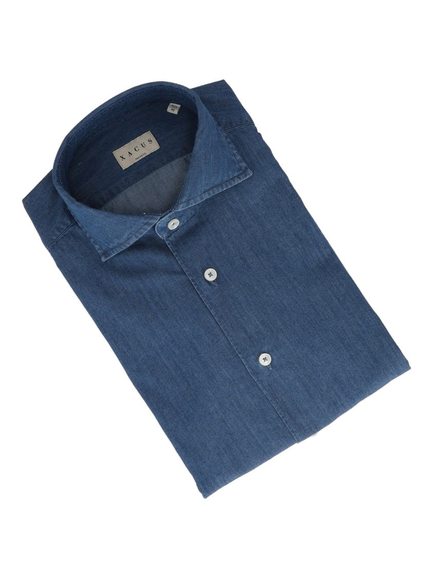Xacus Deep Blue Button-Up Shirt
