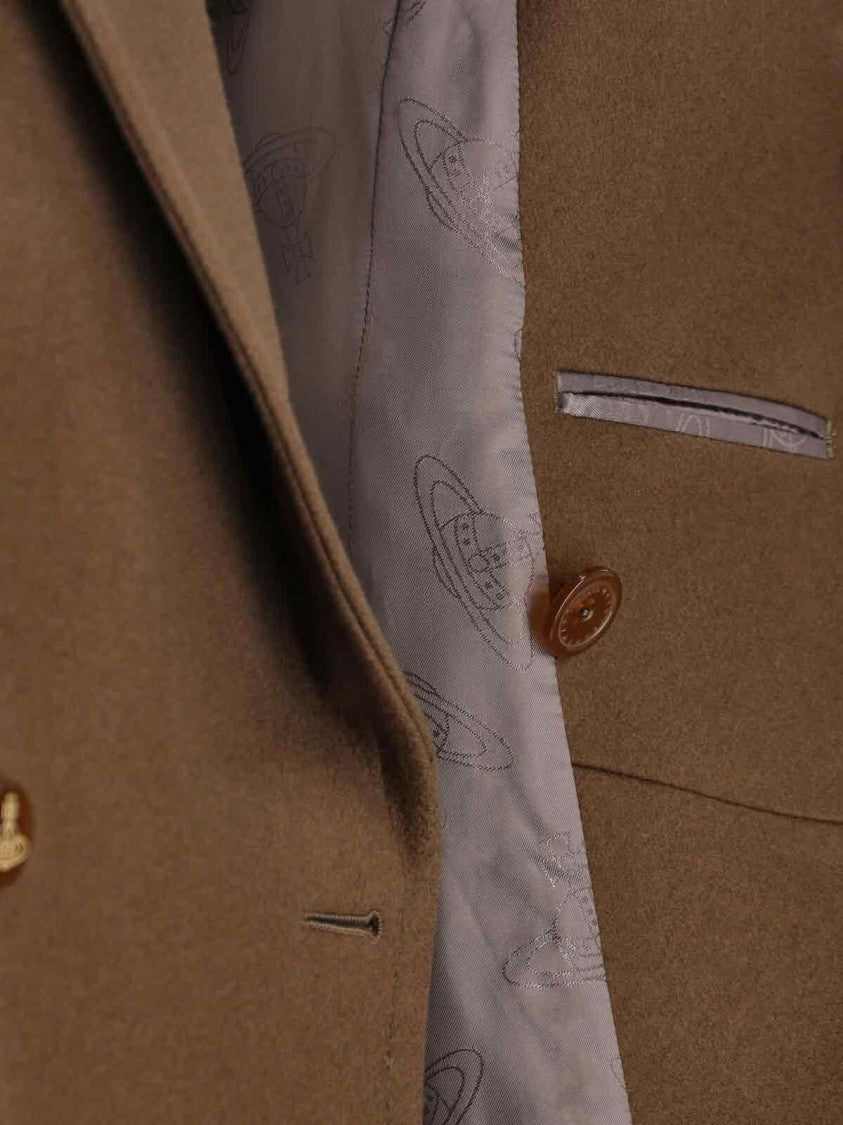 Vivienne Westwood Double-Breasted Coat – Brown