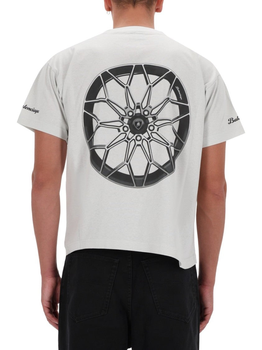 Balenciaga Boxy Automotive Graphic Cotton T-Shirt