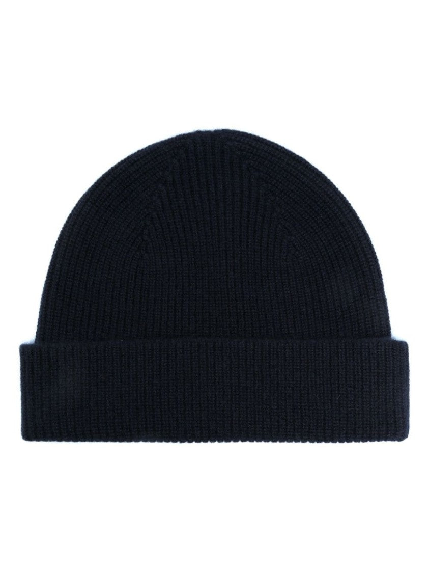 Zegna Ribbed Cashmere Hat With Contrasting Stripes