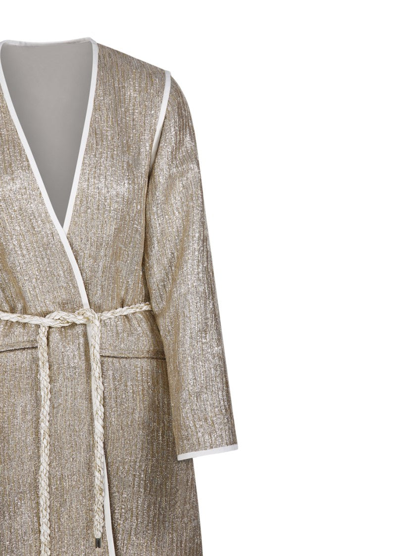 Forte Forte Wrap Design Coat With Tie Belt