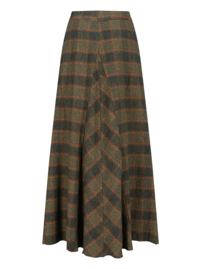 Our Legacy Maxi "Vilnius" Skirt – Green/Multicolor