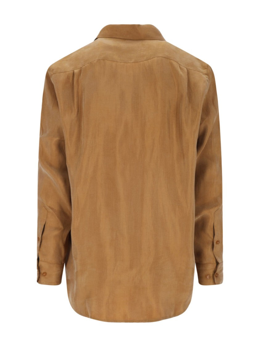 Vivienne Westwood Suede Effect Shirt – Brown