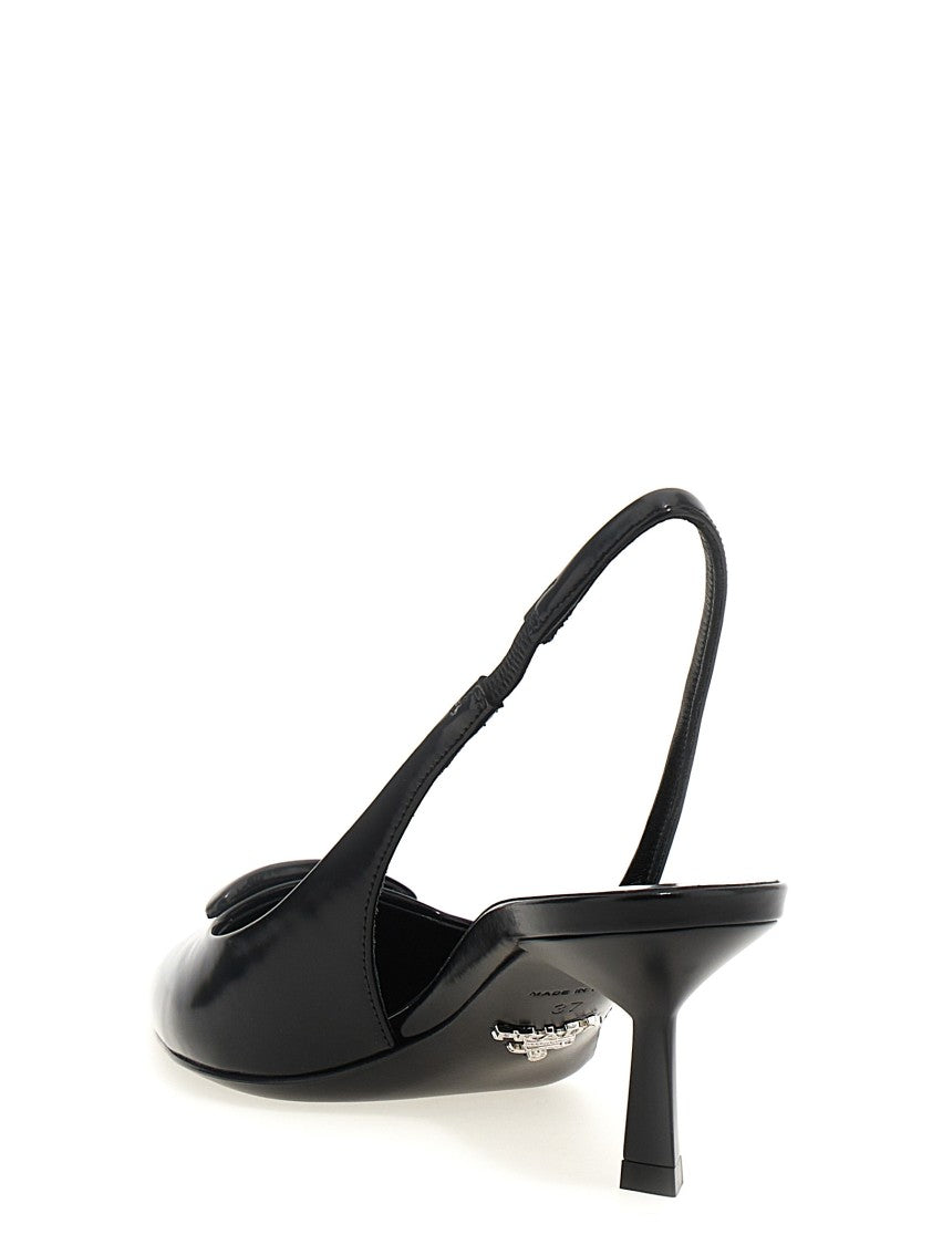 Prada Triangle Logo Slingback