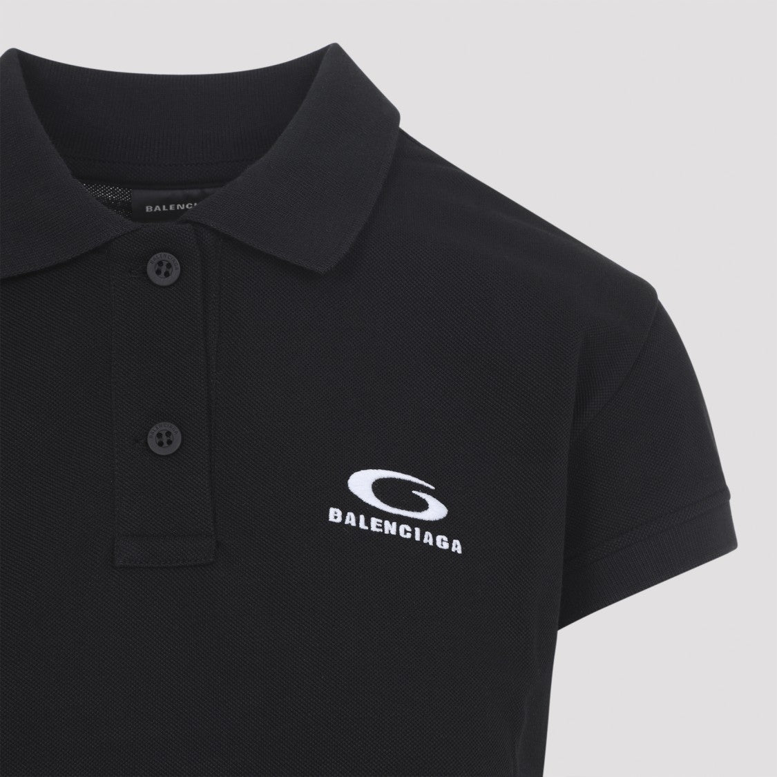 Balenciaga Ss Black Cotton Polo