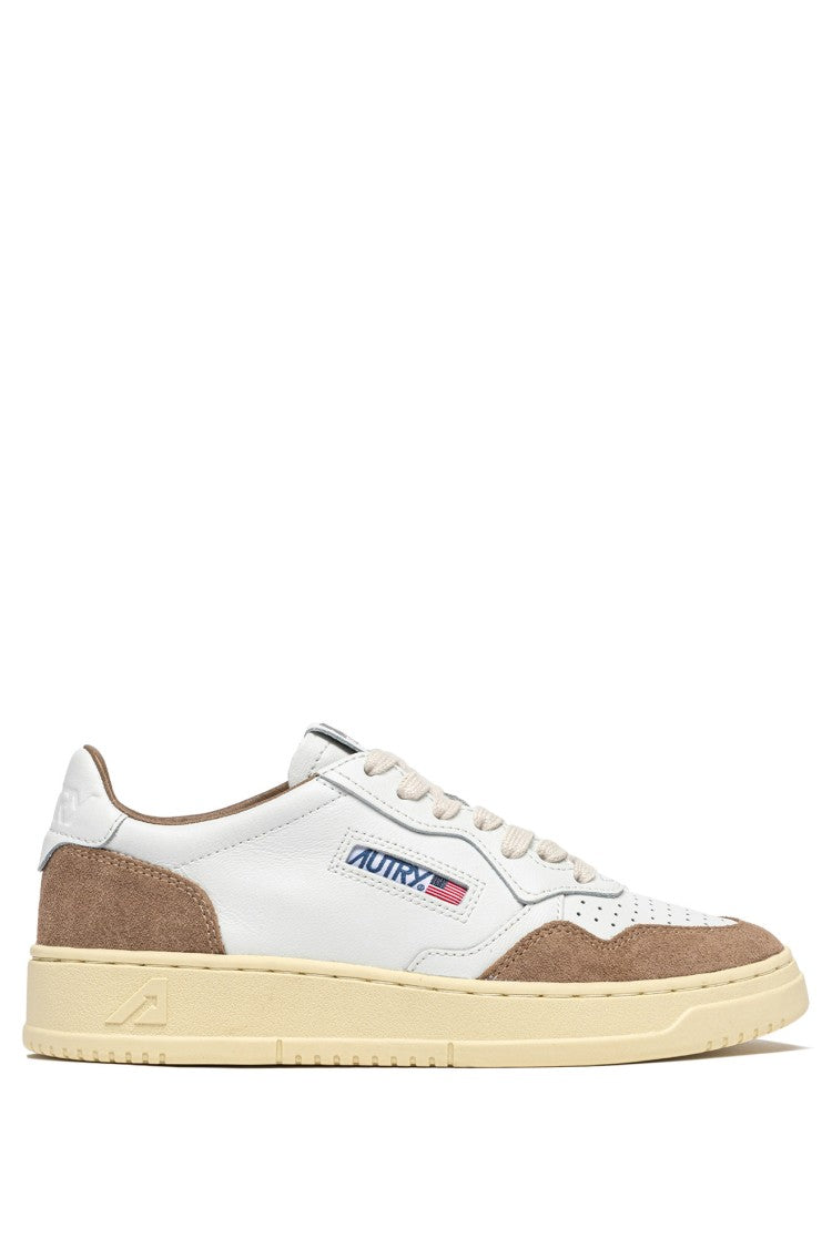 Autry Tobacco Medalist Suede Leather Sneakers