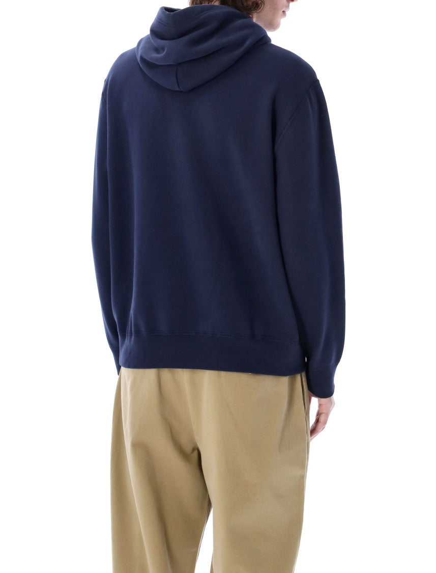 Polo Ralph Lauren Comfortable Blue Hoodie With Drawstring
