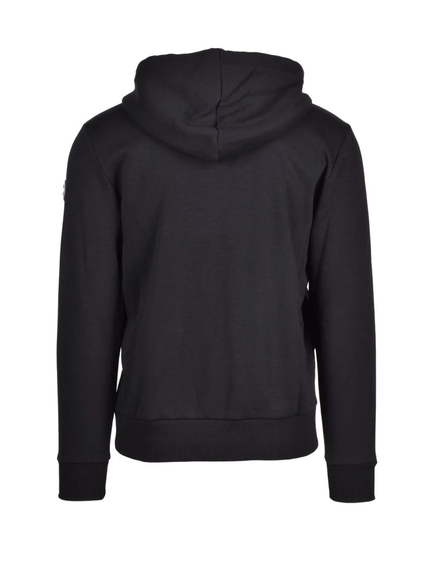 Colmar Originals Black Brushed Cotton-Blend Zip Hoodie
