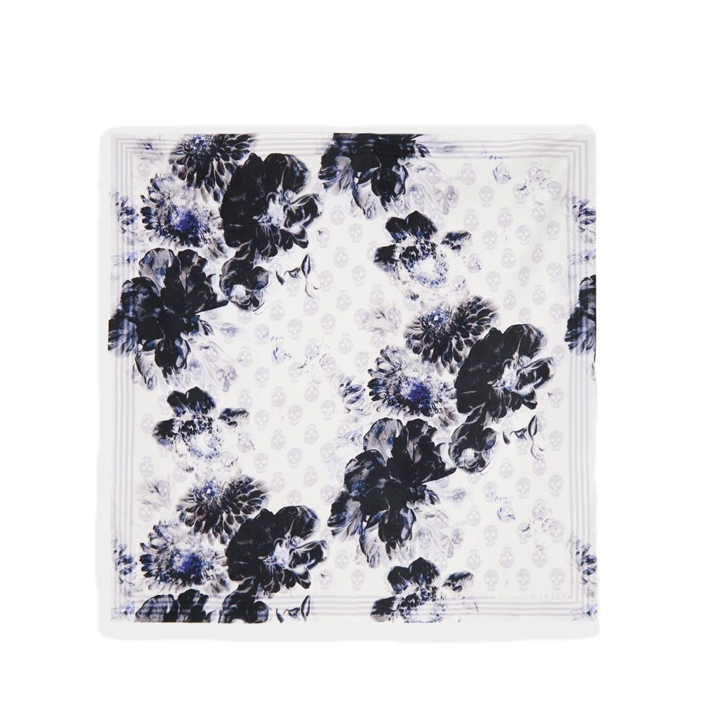 Alexander Mcqueen Chiaroscuro Biker Scarf - Twill - Grey