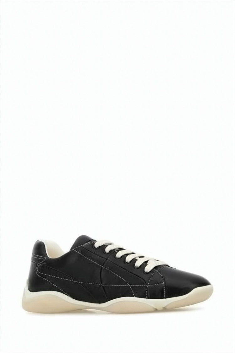 Prada Minimalist Black Nappa Leather Sneakers