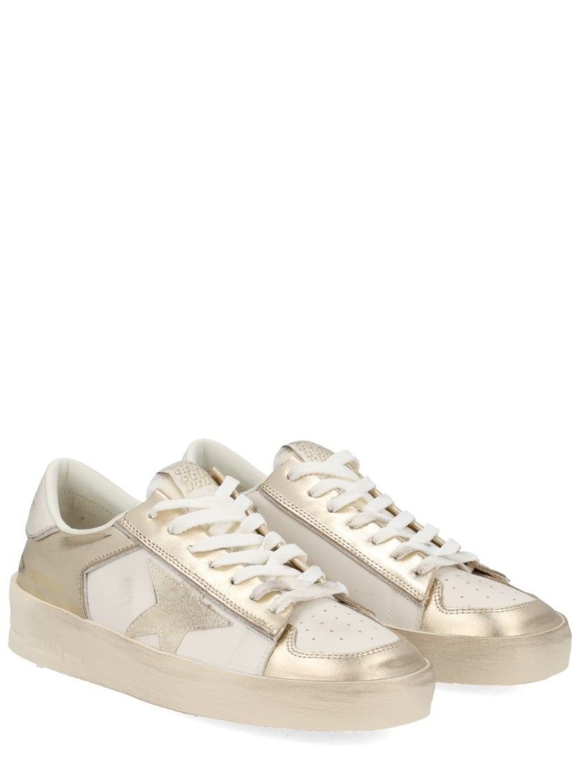 Golden Goose Stardan Star-Embellished Leather Low-Top Sneakers