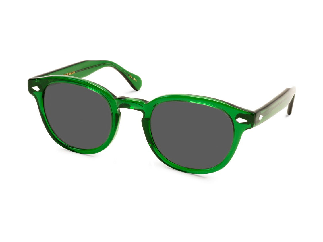 Moscot Green Or-Lem-S Translucent Acetate Sunglasses
